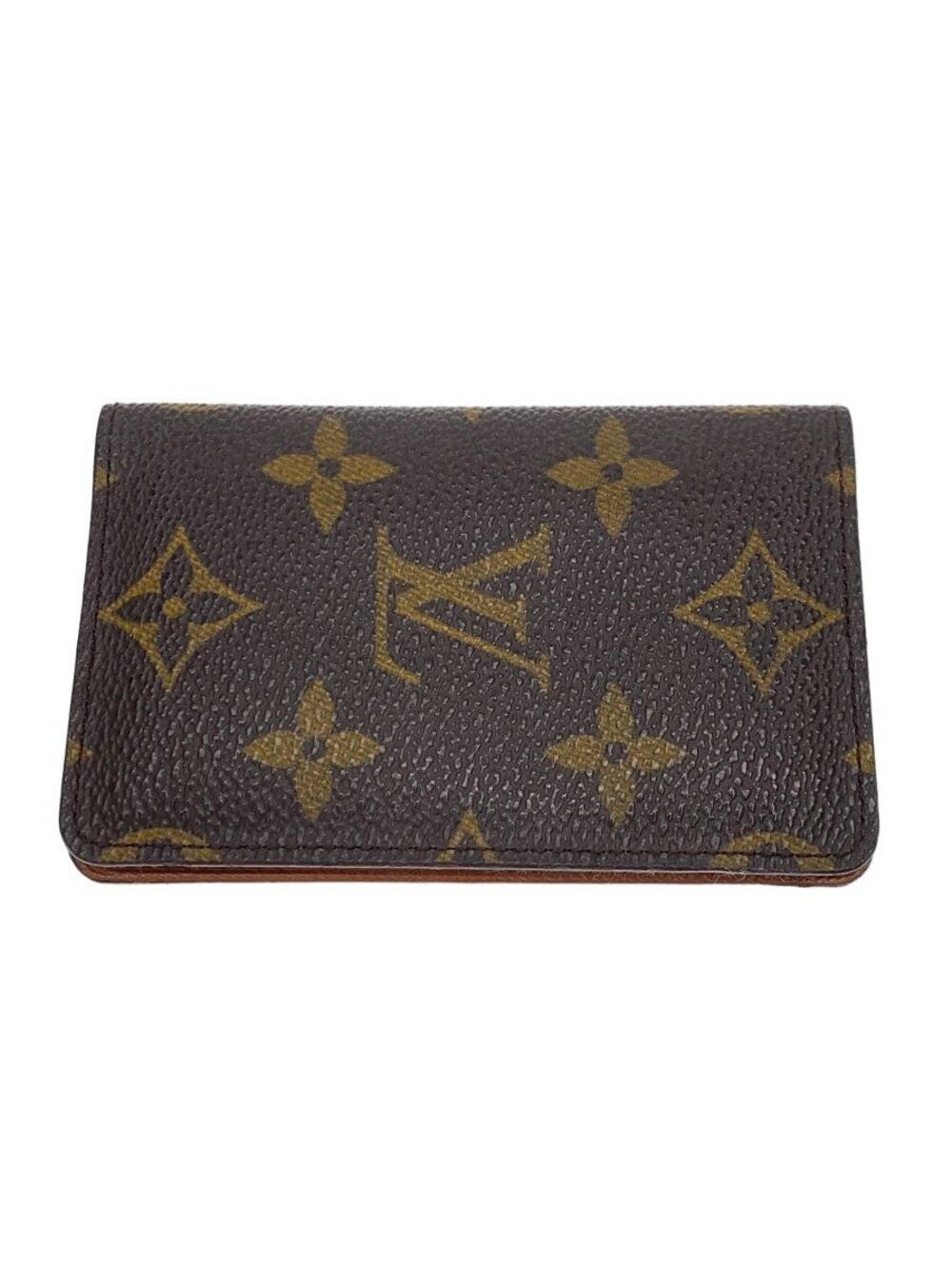 LOUIS VUITTON Pochette Carte Visite Monogram Canvas Brown